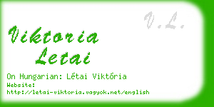 viktoria letai business card