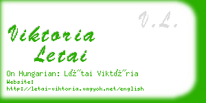 viktoria letai business card